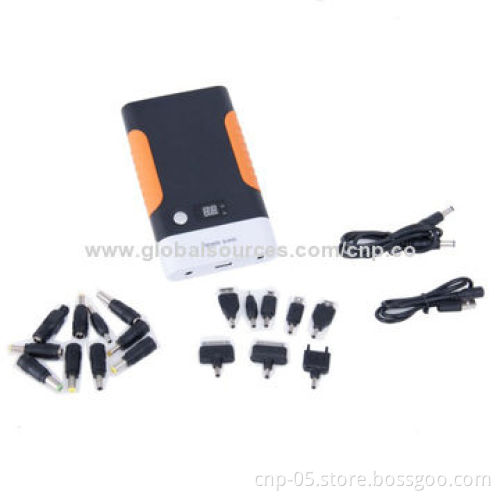 Notebook Chargers with 15,600mAh Capacity, Also Compatible with Cellphones and Tablet PCs